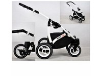 white lux pram
